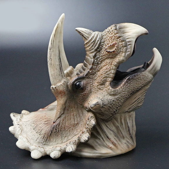 Raindrops Dinosaur Hand Puppet in Coffee Color with Realistic Design for Role Playing Games