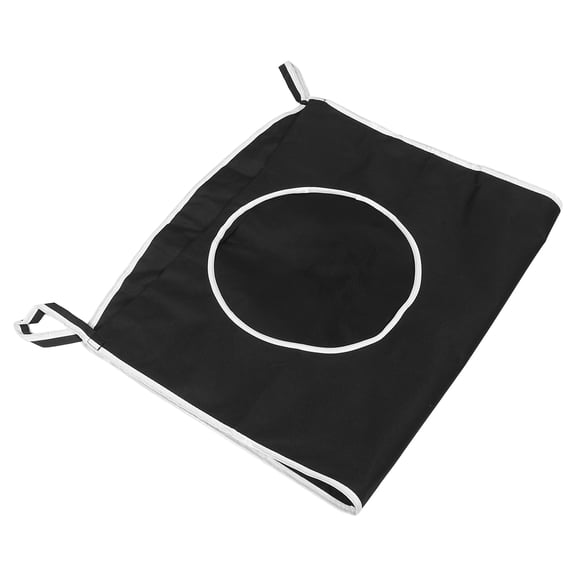 Raindrops Dirty Clothes Basket Wall Mounted Door Hanging Laundry Black