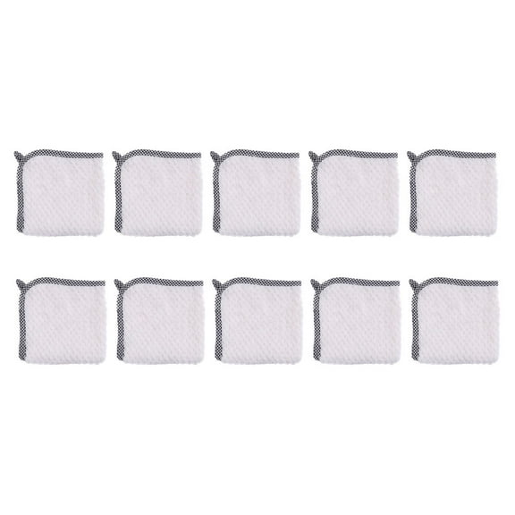 Raindrops Dishcloths Made of Premium Coral Fleece for Kitchen 9 84X9 84X0 20in 10PCS
