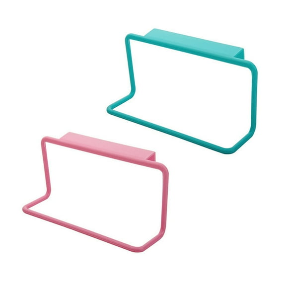 Raindrops Dishcloths PP Material Easy Install Towel Holder Rack for Door Cabinet Drawer Space2pcs7.48X3.94X2.17in