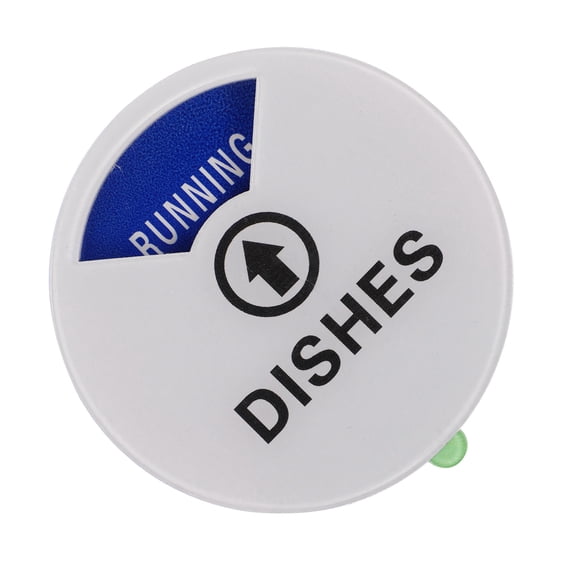 Raindrops Acrylic Dishwasher Sign, Reversible Clean or Dirty Kitchen Status Indicator, Non-Scratch Design, 1 Set