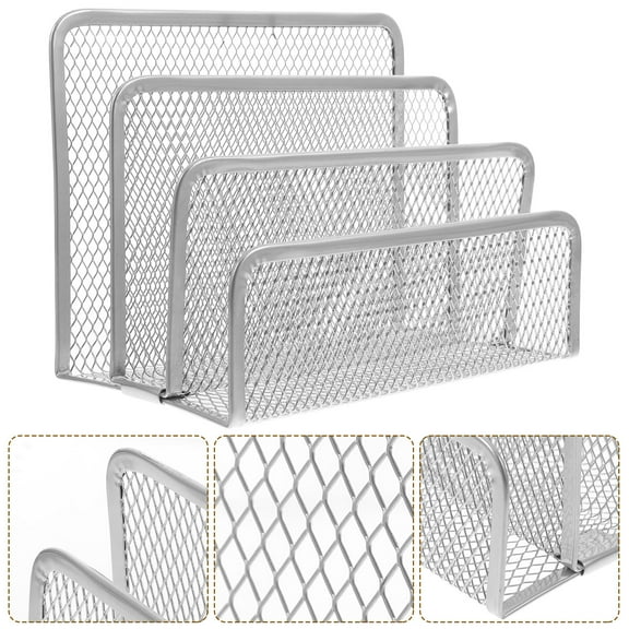 Raindrops  Display Stands for Book Displaying Rack Desktop File Sorter Organizer Letter Holder Silver