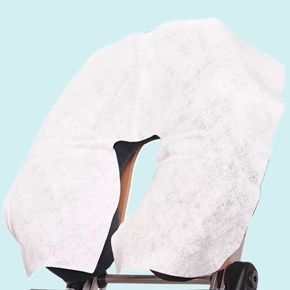 Raindrops Disposable Massage Face Covers 100Pcs Nonwovens Absorbent Comfortable for Spa Headrest Mat