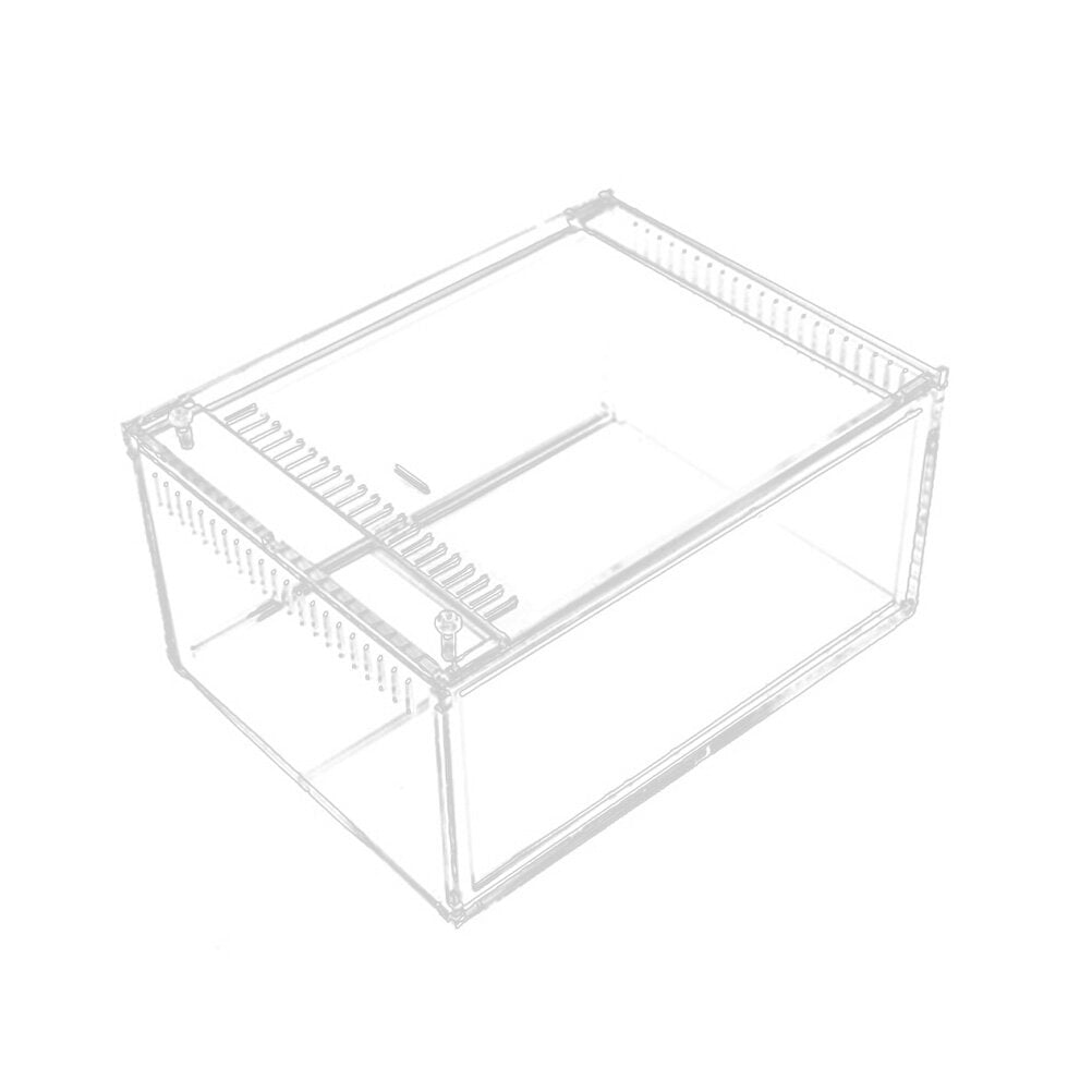 Raindrops Divider Reptile Feeding Box Acrylic Terrarium Incubator for Reptiles