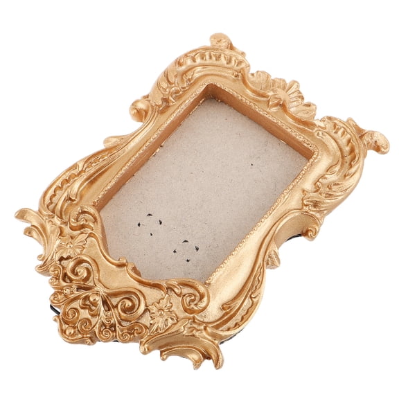 Raindrops Vintage Resin Frame Golden Antique Style Picture Holder for Photography Display and Home Decoration