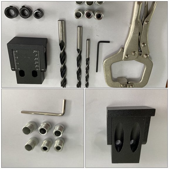 Raindrops Diy Projects 1 Set Drill Punch Locator Accurate Positioning Wood Drilling Guide 3.8x6.7Cm