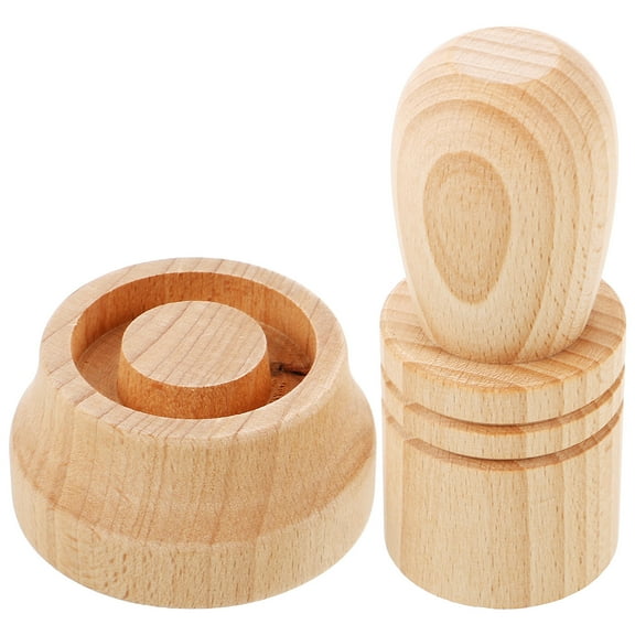 Raindrops Diy Wooden Paper Pot Maker 1 Seedling Growth Gardening Tools Khaki Color