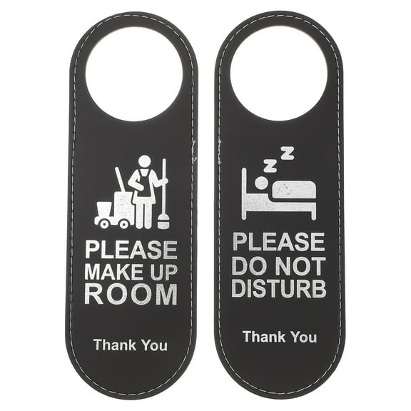 Raindrops Do Not Disturb Sign - Double Sided Room Hanger (0.43x3.14x0.12 In)