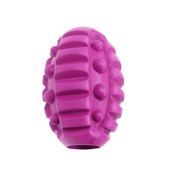 Raindrops Trapezoidal Rubber Football Dog Toy 1Set for Treat Dispensing and Intelligence Development Squeaky Dog Toy