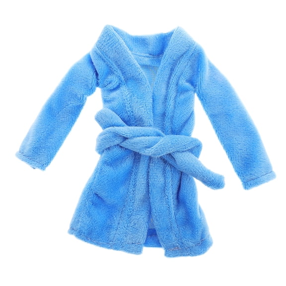 Raindrops Mini Doll Party Bathrobe Sky-blue 1 Set