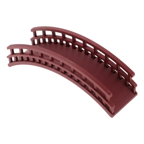 Raindrops Dollhouse Miniature Bridge Dollhouse Arch Bridge Red Plastic 1Set for Hobbyists