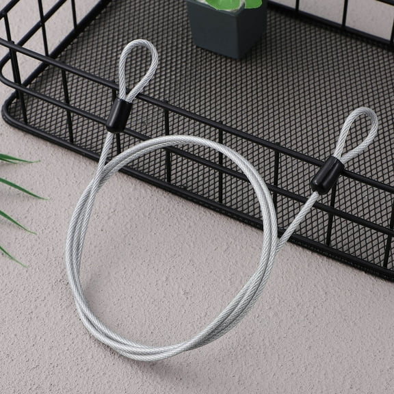 Raindrops Stainless Steel Wire Cable Lock with Looped Ends for Bike Luggage and Gate Security