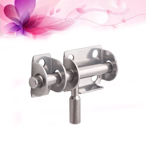 Raindrops Pantry Door Latch Slide Latch Anti-Theft Security Door Buckle Stainless Steel 1Pcs