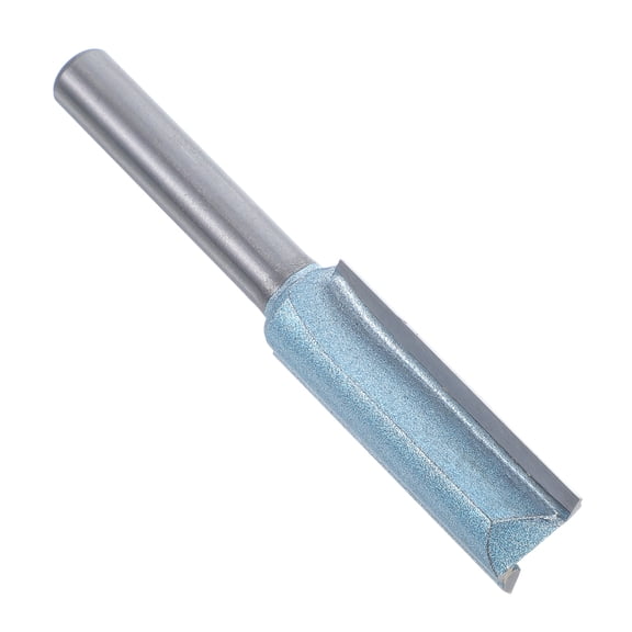 Raindrops Double Flute Router Bit for Drilling Ideal for Plywood Wood with High Strength Steel Silver 1/4 Inch Shank