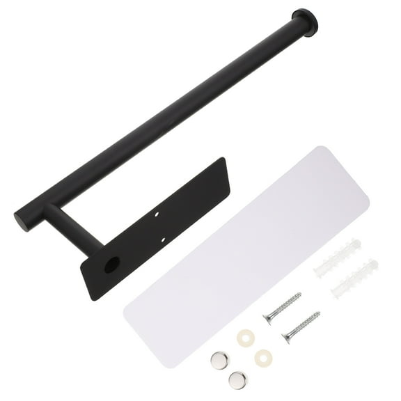Raindrops Black Stainless Steel Wall Mount Toilet Paper Holder for Bathroom, and Rust-Resistant, 1 Set