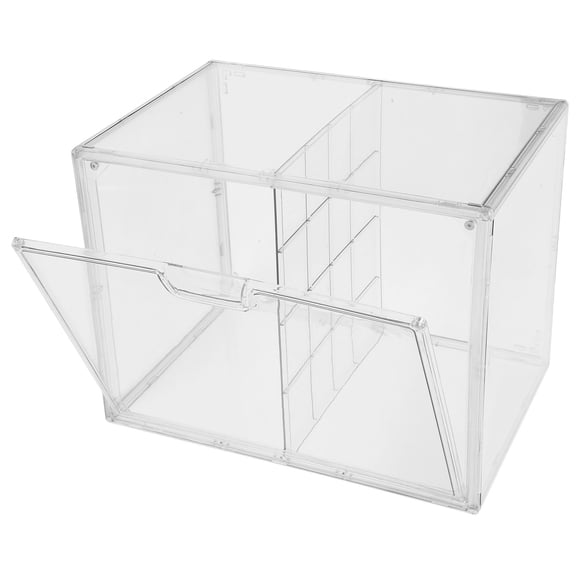 CRILSTYLEO Acrylic Bread Box Transparent Households 1Pcs 14.2X11X9.8In