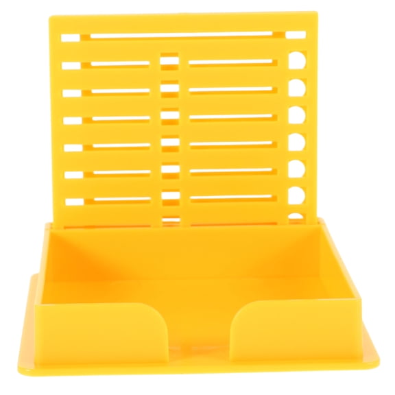 Raindrops Double Slot Organizer Box for Notepads and Small Accessories, Vertical Holder for Office, Home, Weekly Label Storage