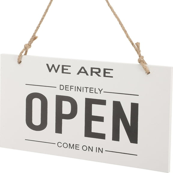 Raindrops Doublesided Wooden Door Sign Open Closed Sign Modern Decoration For Business Door