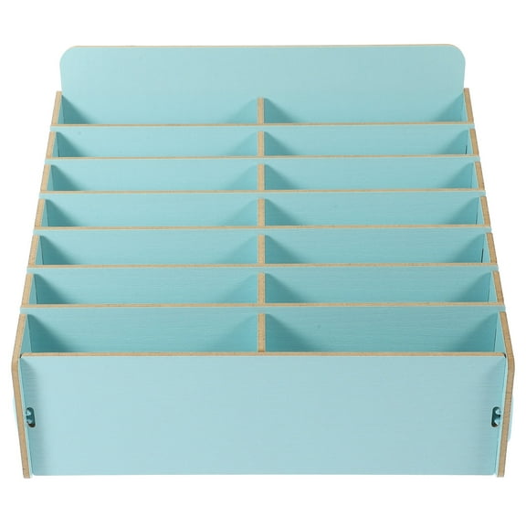 CHICHUMID Desk Phone Holders Wood Cell Phone Box Sky Blue for Colleagues 1Set