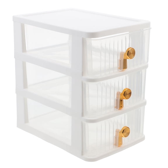 Raindrops  Drawer Storage Box Label Makeup Pallets Organizers and Office White