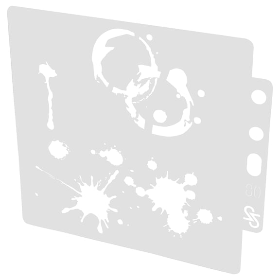 Raindrops Drawing Mask Template Reusable Stencil Sturdy Stencil