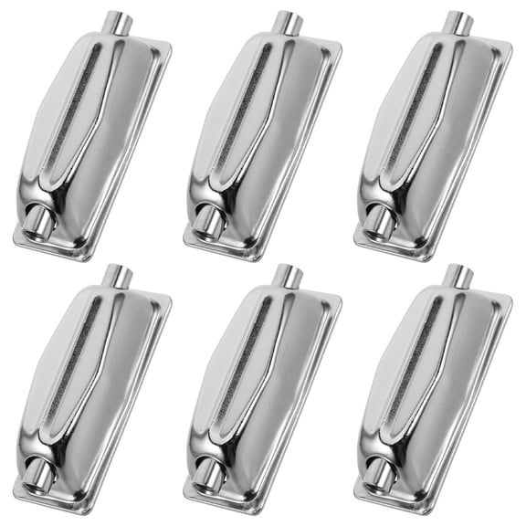 Raindrops Drum Lug Double End Silver 6Pcs Suitable for Professional Performance and Practice 11.8x0.98x0.79in