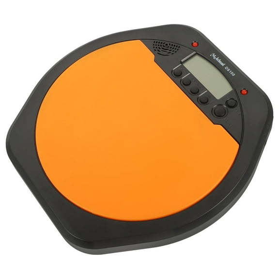 Raindrops Digital Drum Pad Orange ABS Silicone with Metronome Function for Rhythm Training and Music Practice