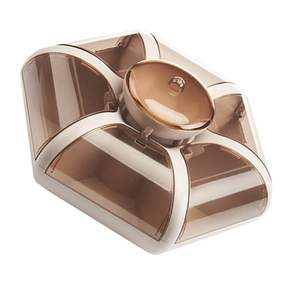 FOMIYES Stylish Coffee Colored Dry Fruit Plate for Candy Nuts and Snack Storage