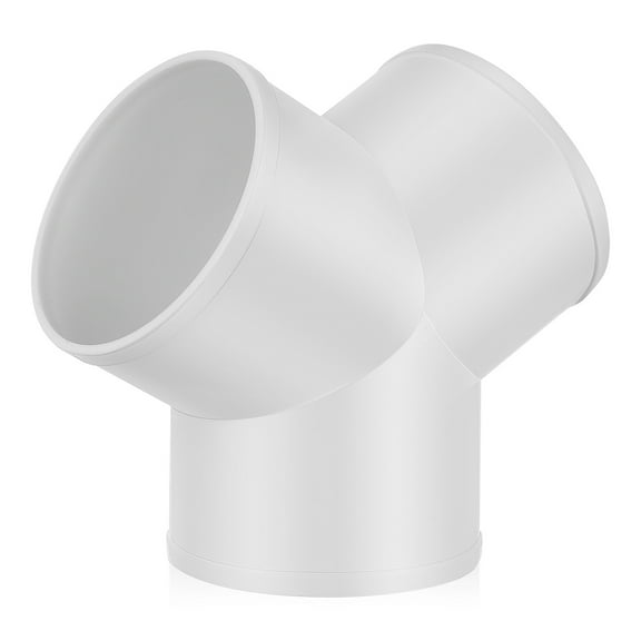 Raindrops Duct Connector Splitter Y Connector Hose Branch Joint PVC Connector Y Shape Connector Dryer Vent Hose Fitting 3 Way Fitting