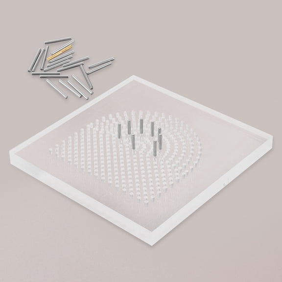 Raindrops Durable Acrylic Quilling Board for DIY Transparent Lightweight with Grid Guide and Winding Plate 1 Set