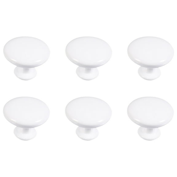 Raindrops Durable Aluminum Alloy Cabinet Door Handle for Home 6 Pieces Single Hole Round