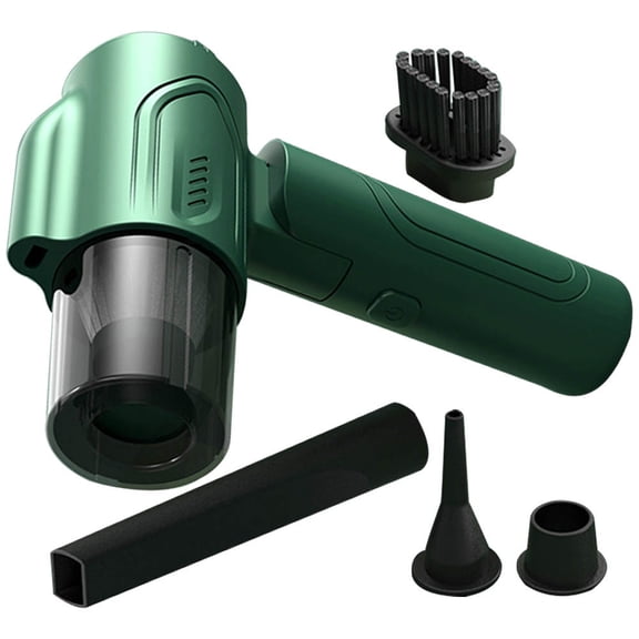 Raindrops Durable Dark Green Cordless Vacuum Cleaner for Home Use High Performance Handheld ABS 15.5 Inches