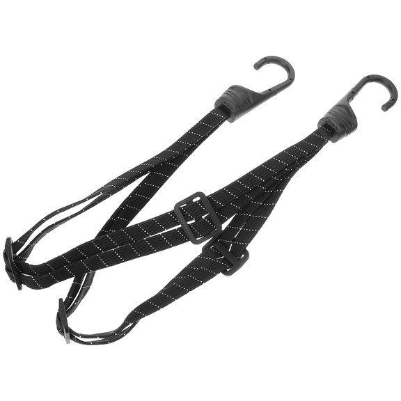 Raindrops Lightweight Motorcycle Cargo Tie Down Strap with Reflective Elastic Band