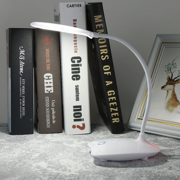 DEMACRIO Touch Sensitive Lamp Led Reading Lamp White Plastic 1Pack