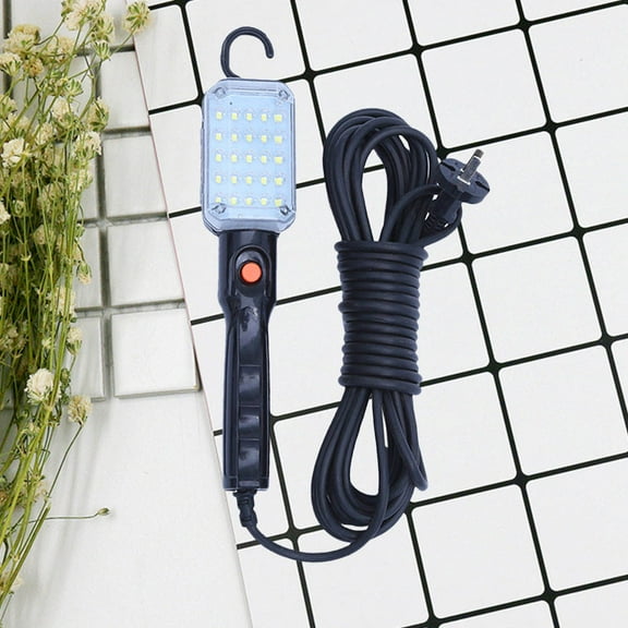 Raindrops Durable LED Work Light Anti-fall LED Work Light 25X6cm Black