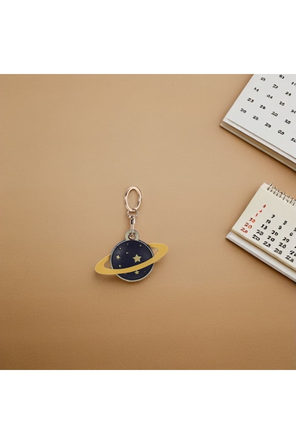 Durable Multi Planet Keychain Decorative Bag Charm for Outer Space Party Favors Travel 2pcs