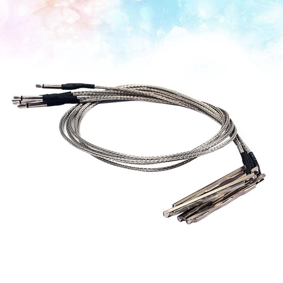 Raindrops Durable Piezo Pickup Stick for Guitar Use with Copper Wire Silver Color Fits Box and 3String Guitars 5 Pieces