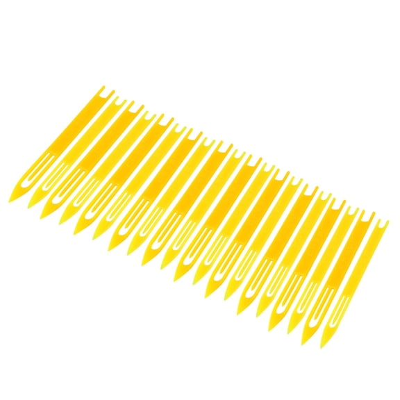 Raindrops Durable Plastic Knitting Shuttles for Fishing Net Repair Yellow Creative Sewing Accessories 20PCS