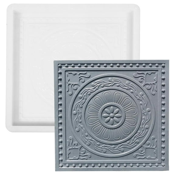 Raindrops Durable Plastic Pavement Mold for Making Concrete Blocks with PP Material and Quick Demold Design 7.5x15 Inches