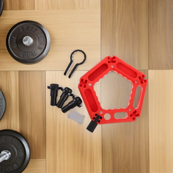 Raindrops Red PVC Adjustable Kettlebell Grip Handle for Strength Training, Fitness, Rehabilitation, and Exercise Equipment