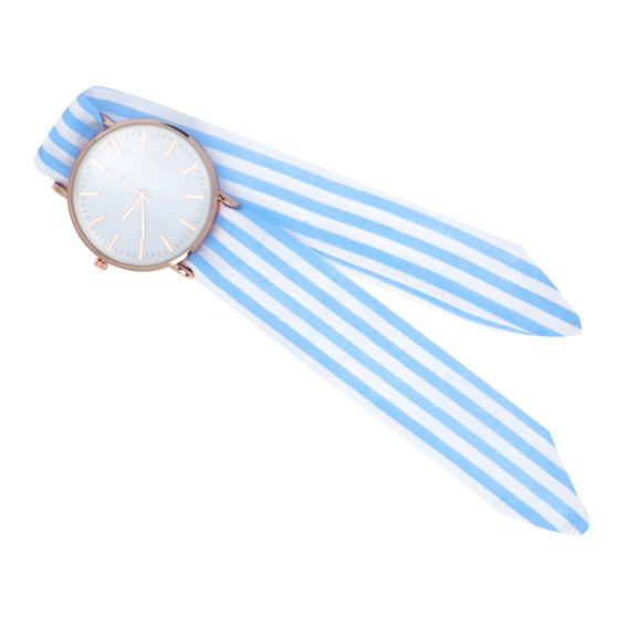 Raindrops Durable Sky Blue Bowknot Watch Quartz Movement Suitable for Timekeeping