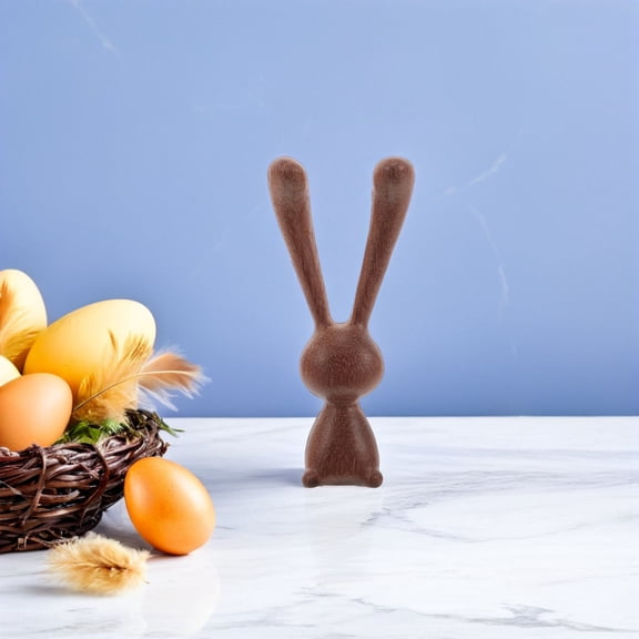 Raindrops Compact Meticulously Crafted Brown Cliffrichwood Easter Bunny Ornament