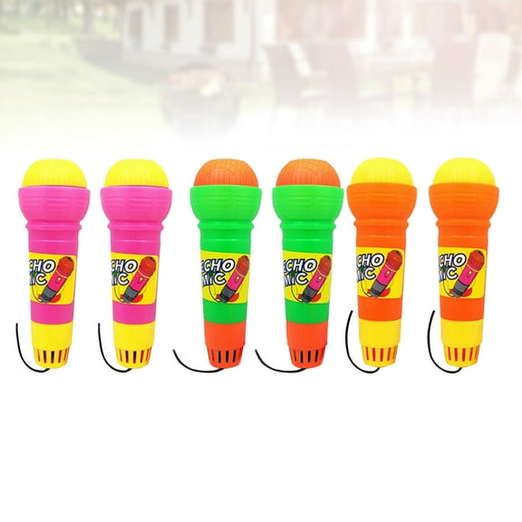 Raindrops Echo Microphone Toy for Kids Use Bright Assorted Color Plastic Fun Birthday Parties Holiday Compact Size Lightweight