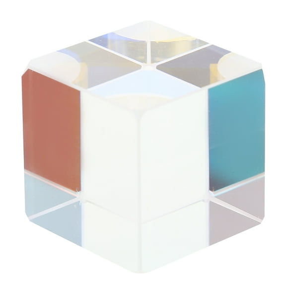Raindrops Educational Optical Crystal Prisms Cube Shape Colorful Prisms Experimental Tool