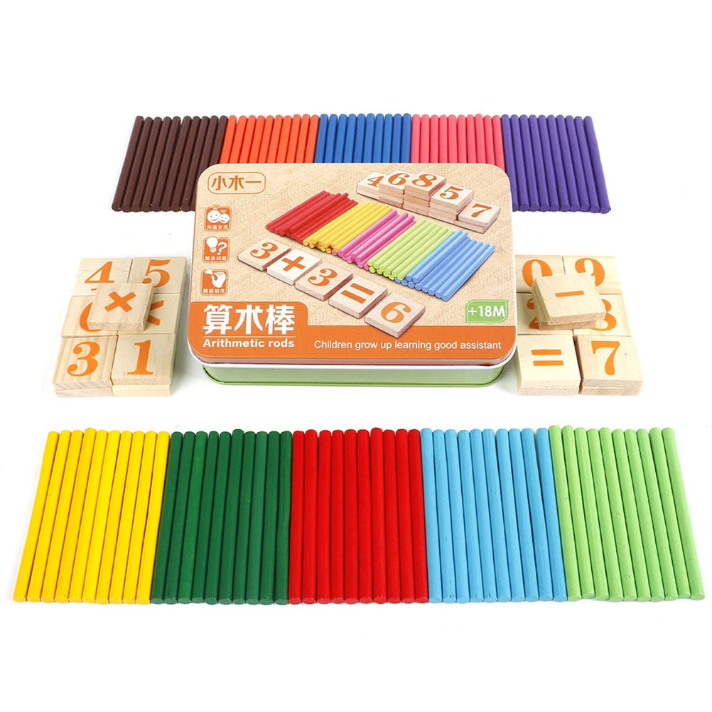 Raindrops Educational Toy with Wooden Counting Rods Assorted Color for ...