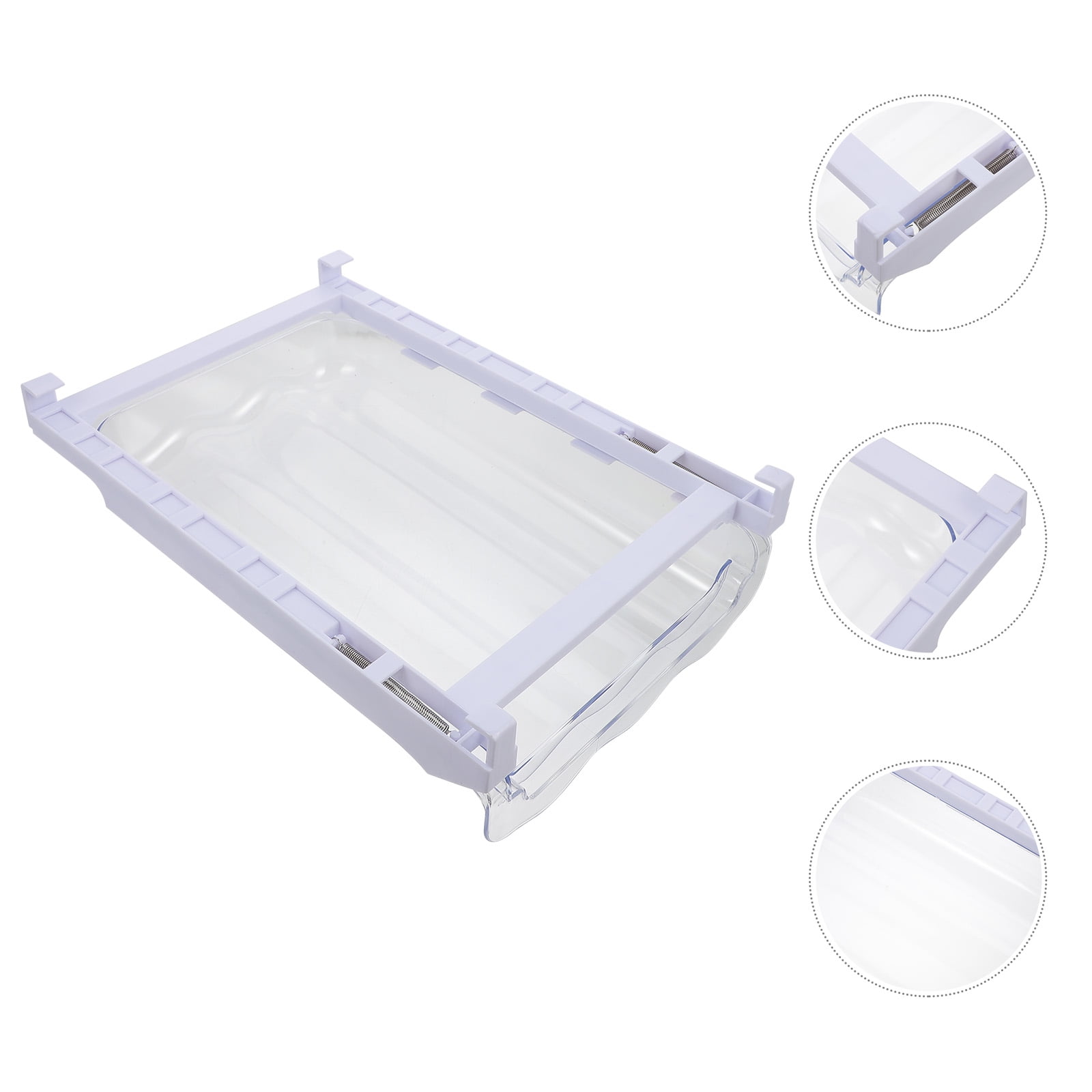 Raindrops Clear Plastic Dispenser - Fridge Storage Organizer for Kitchen and Home, Multi-Purpose Container for Food and Pantry