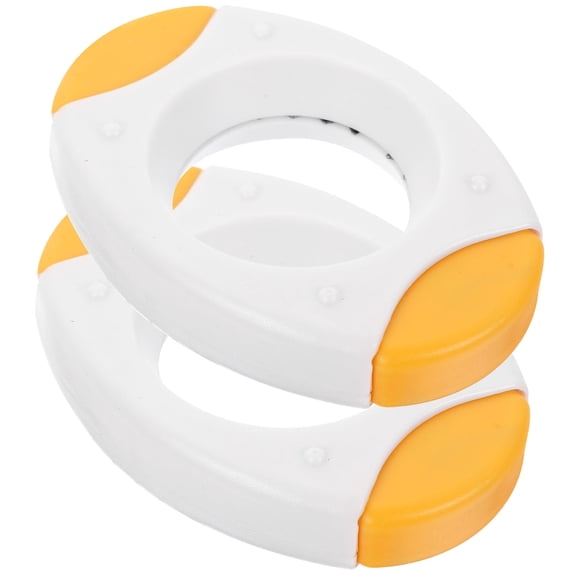 Raindrops Egg Shell Cutter for Home Use Made of Steel and Plastic Yellow Color Easy to Clean and Store 2pcs