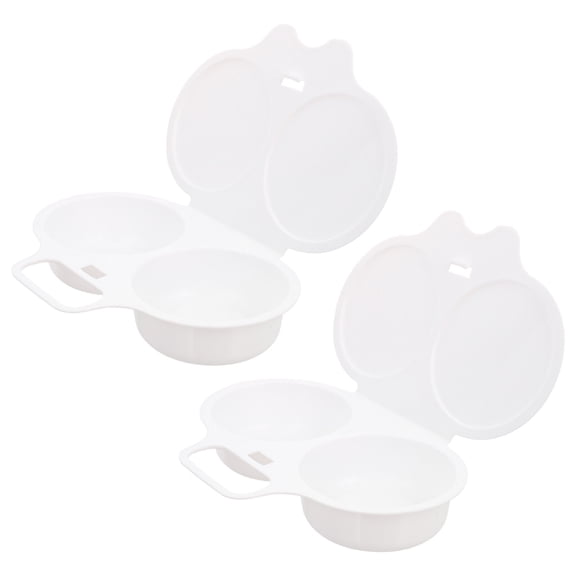 Raindrops Egg Steamer and Poacher Mold Made of Plastic for Kitchen Color 1 Pair