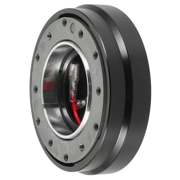 Raindrops Car Steering Wheel Quick Release, Metal, Black, Durable, Easy Install, Universal Fit