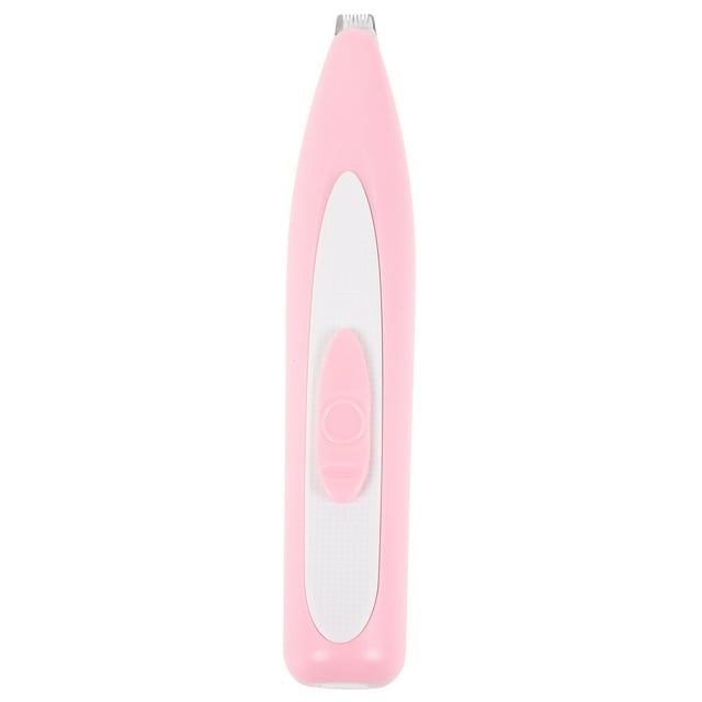 Raindrops Electrical Pet Clipper Professional Grooming Tool Pet Shaving Machine Hair Trimmer for Dog Cat (Local Shaver, Battery Style, Pink, No Dry Batteries)